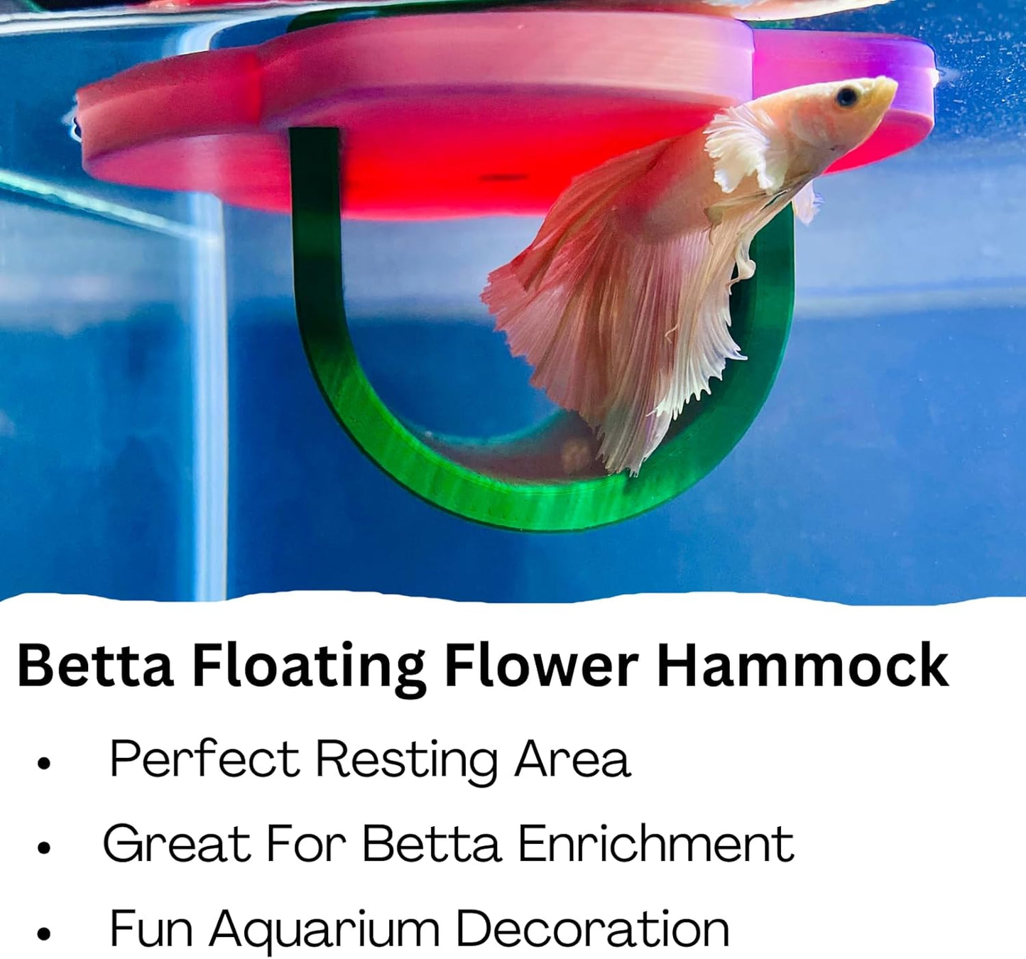 Betta Floating Hideout - Flower Rest Hammock