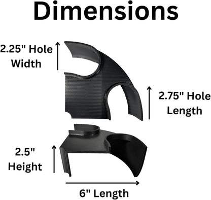 Black underground aquarium underground corner cave dimensions including hole width, hole length, height of cave and length of cave. 