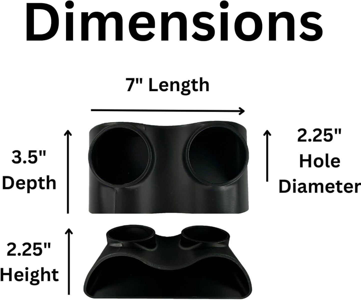 Dimensions for aquarium underground cave to give fish tank owners a reference of size for their fish