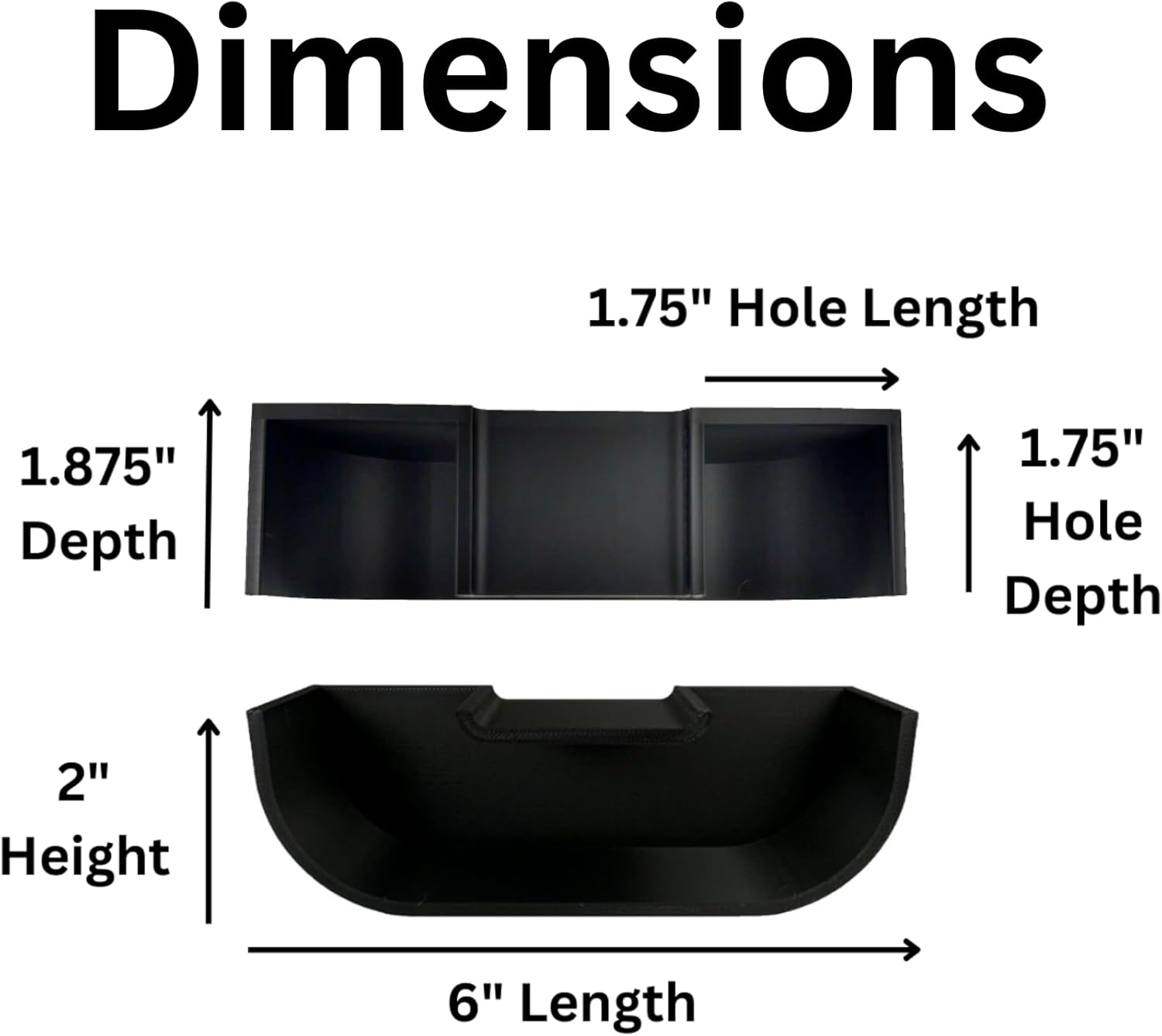 Betta underground black hideout tunnel cave dimensions including hole length, hole depth, cave depth, cave length and cave height.