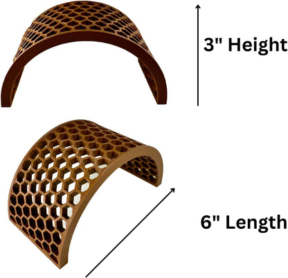 Hermit crab climbing bridge dimensions with height and length.
