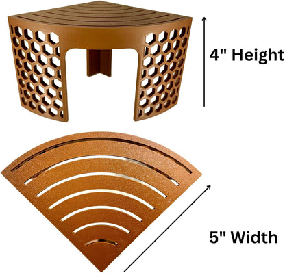 Hermit crab climbing corner stand dimensions including height and width.