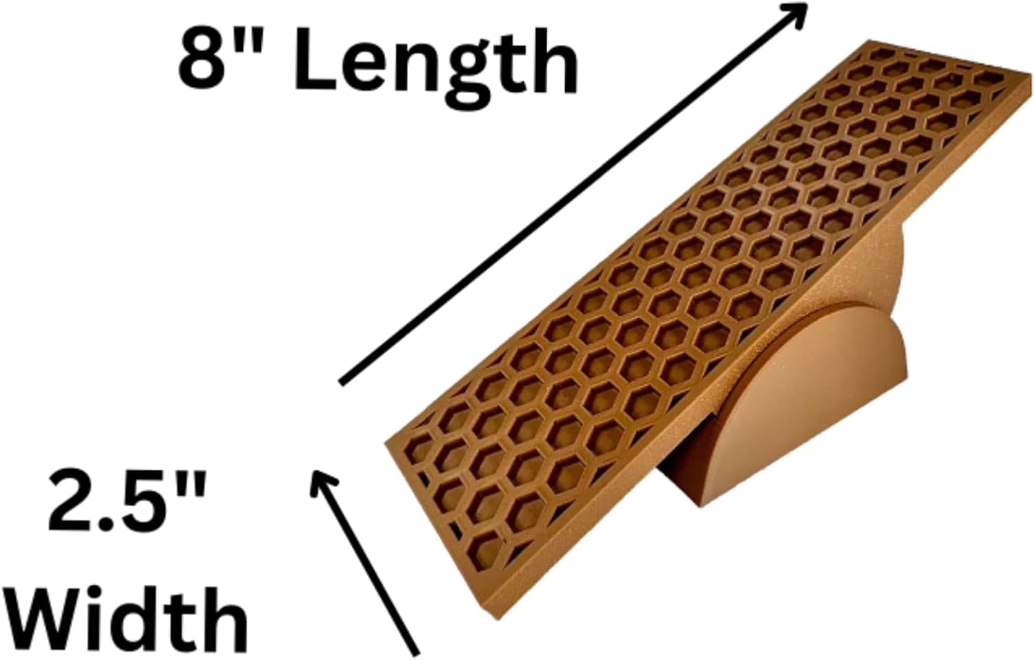 Hermit crab seesaw toy dimensions including length and width.