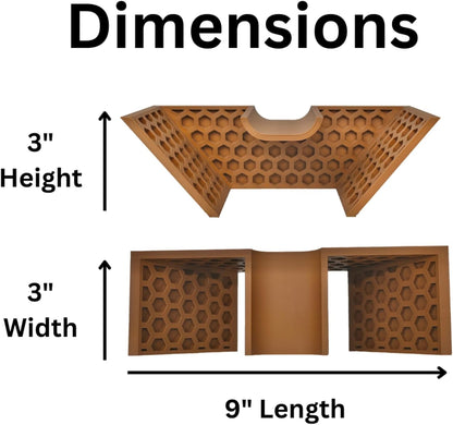 Hermit crab underground climbing tunnel dimensions including height, width, and length.