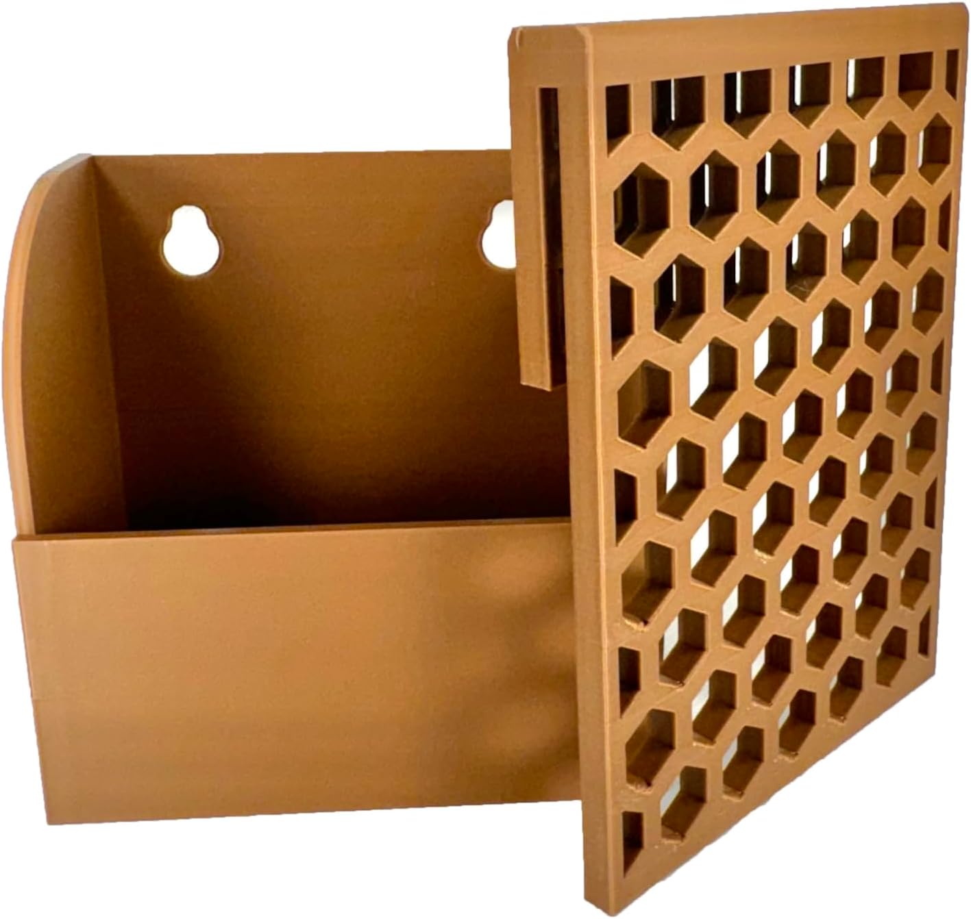 Hermit crab wall foraging basket decoration with two pieces and suction cups.