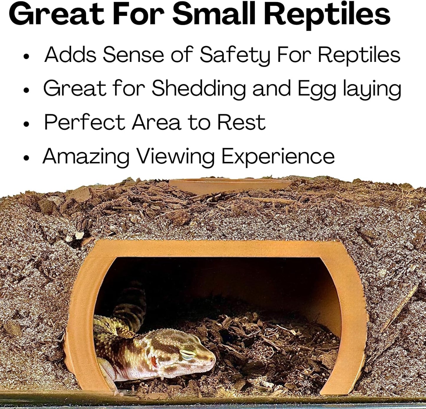 Reptile Underground Hiding Cave | Reptile Accessories Hides